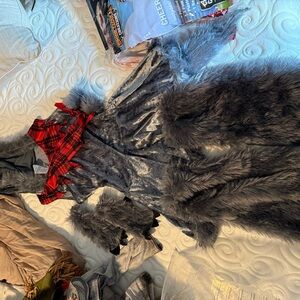 Gray and Red Wolf Costume